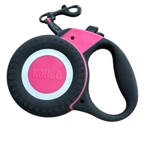 Kong 16 ft. Pink and Black Retractable Dog Leash